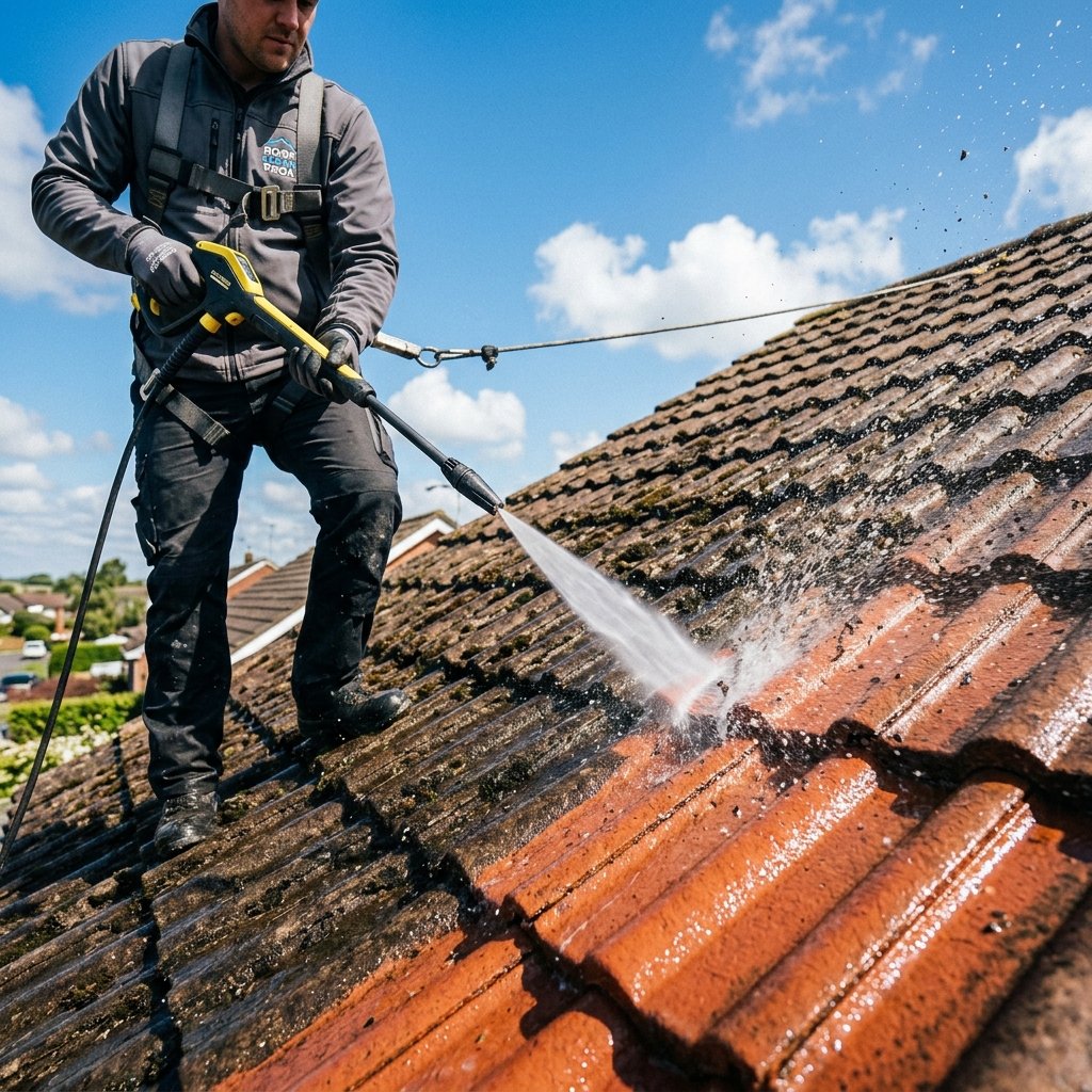 Démoussage curatif de toiture